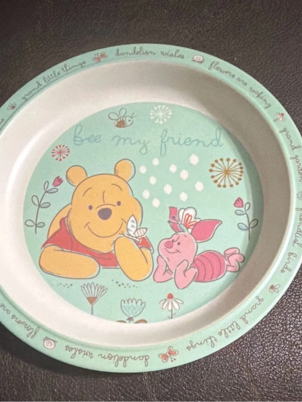 Disney’s Winnie the pooh vintage plastic plates